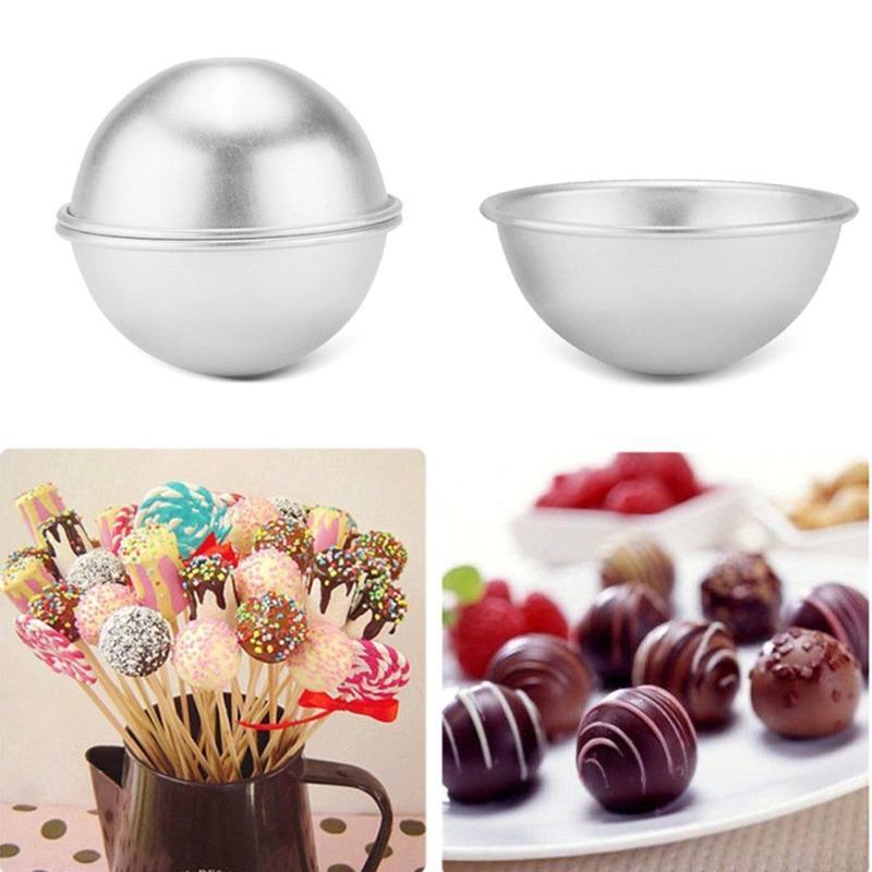 Set of 6 Aluminum Alloy Material Pudding Baking Shallow Semicircle Mould