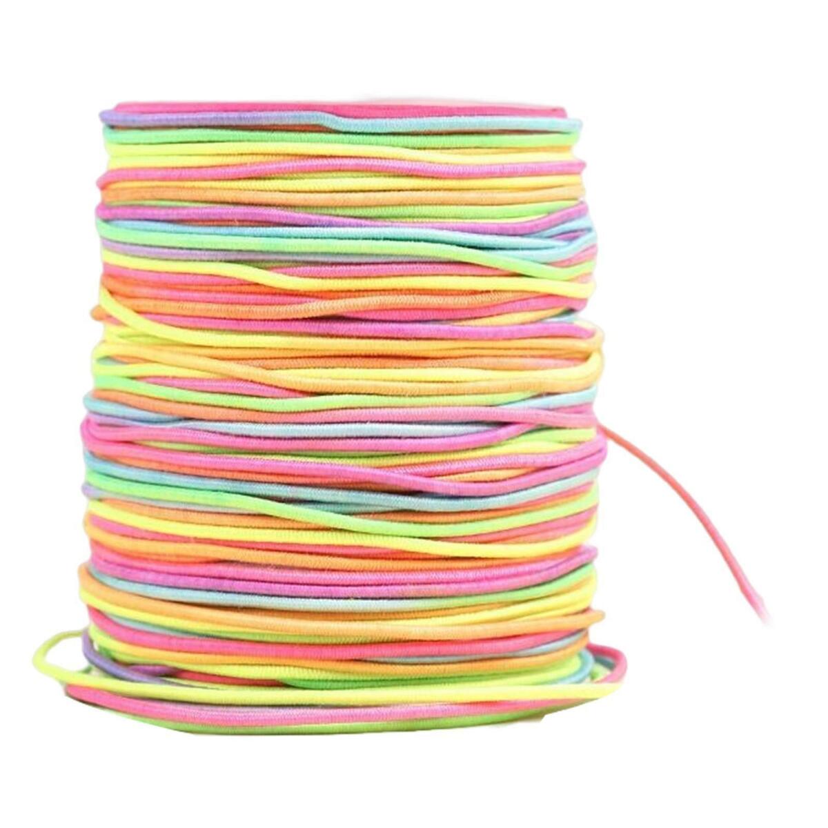 Stretchy 1.5mm Coloured Elastic Thread Cord Jewelry Making DIY Bracelet