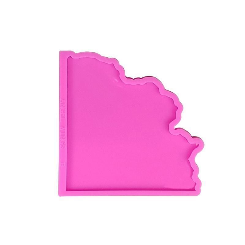 Roller Coaster Tray Mould Silicone Agate Coaster Molds for Making DIY Crafts