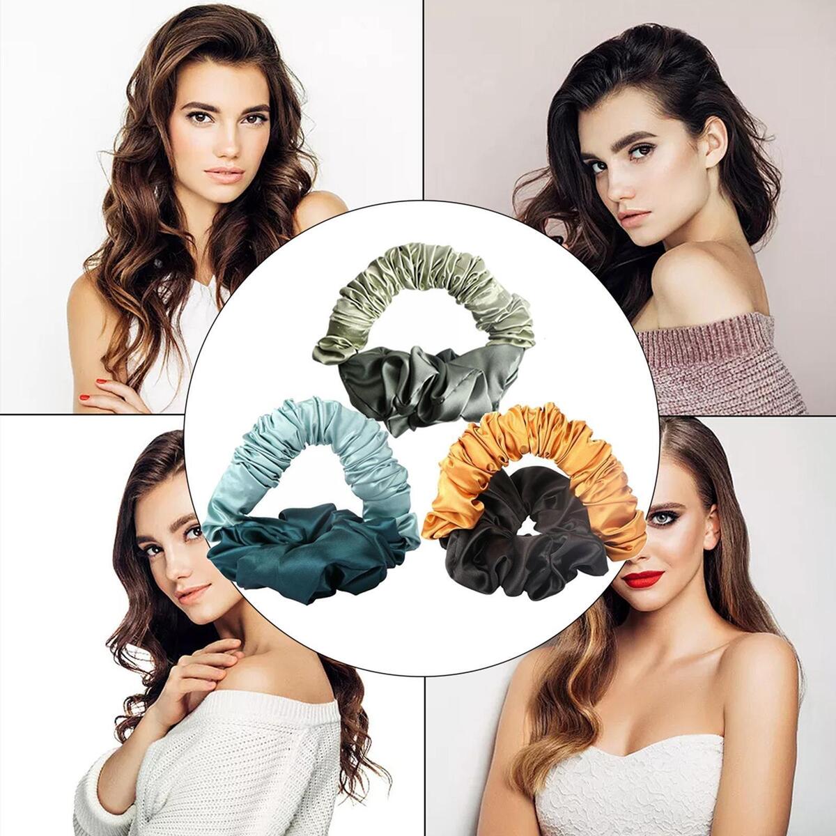 3Pack Heatless Hair Curler Headband Hair Roller Hair Wrap Curling Wave Tools
