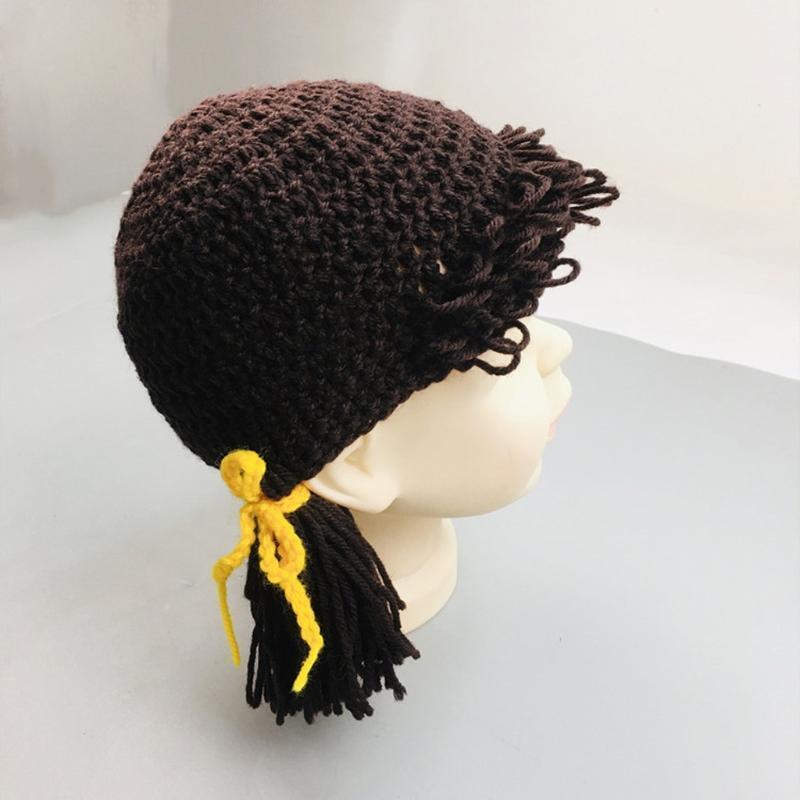 Newborn Photography Props Knitted Crochet Hat Baby Infants Braided Beanie Cap