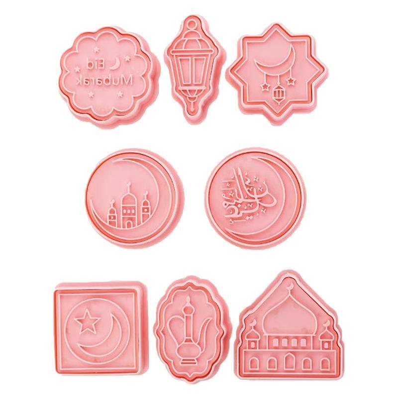 Eid Mubarak Cookie Cutters Set for Baking Bread Cutter Soft Fruit Cutter