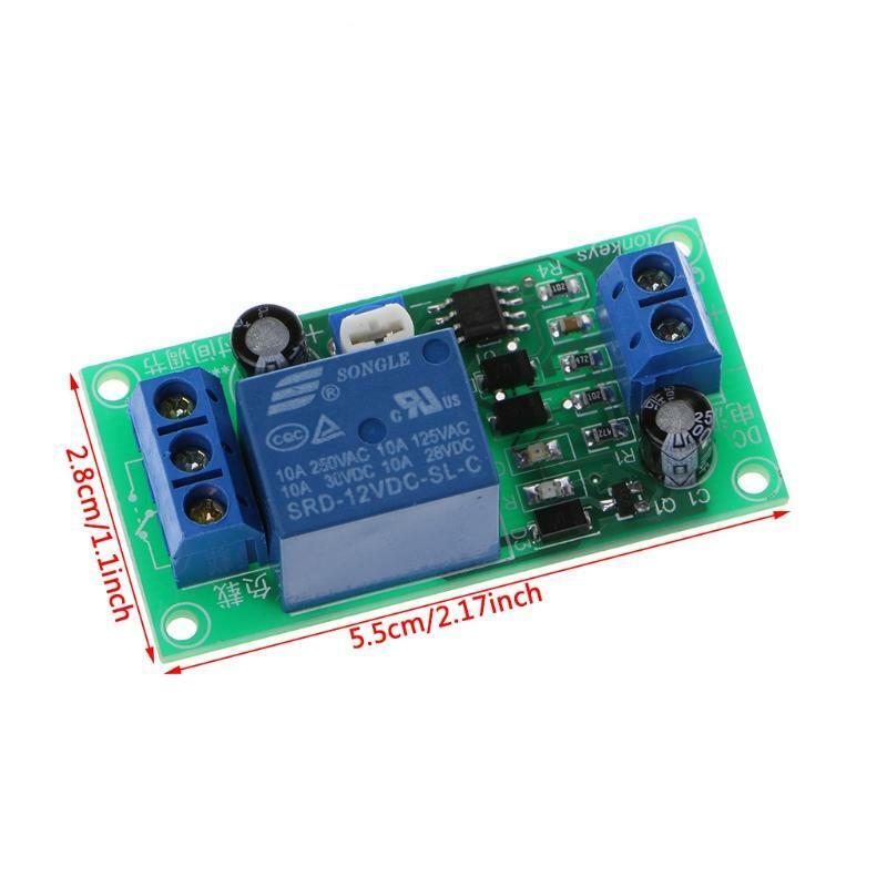 DC 12V To 30V DC/250V AC 0-60S Adjustable Delay Timer Switch NE555 Relay Module