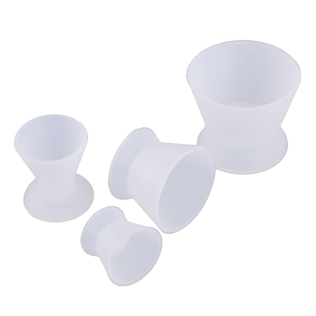 4x Dental Non-Stick Flexible Silicone Dappen Dish Mixing Bowl Cup Dental Lab Li
