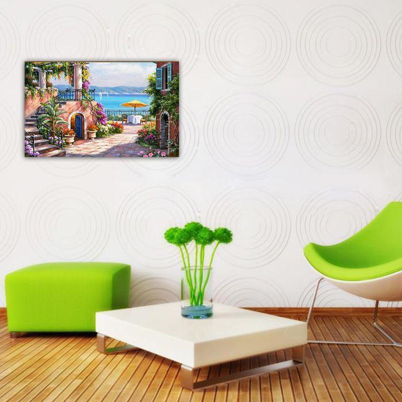 House DIY 5D Full Drill Diamond Painting Embroidery Cross Stitch Kit Rhinestone