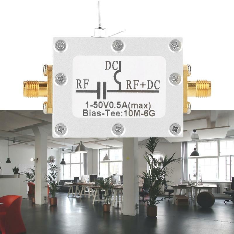RF DC Blocking Biaser Bias Tee10MHz-6GHz Broadband Radio Frequency Coaxial Bias