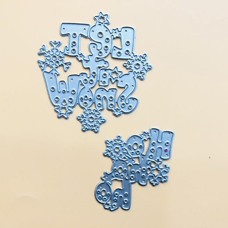 Let It Snow Metal Cutting Dies Stencil Scrapbooking DIY Album Stamp Paper Card