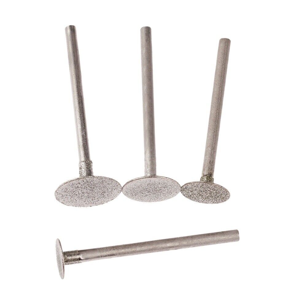 4pcs 10-16mm Ultra-Thin T Head Grinding Drill Bits Kit Carving Jade Stone Metal