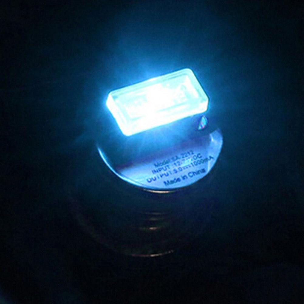 Universal Mini USB Wireless Car Interior Home LED Light Atmosphere Lamp(B)