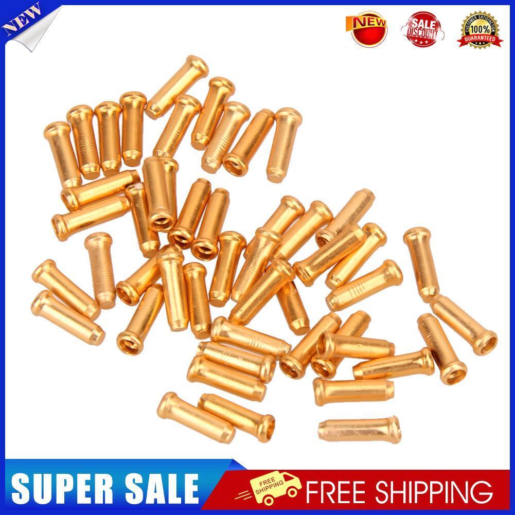 50pcs Aluminum Bike Bicycle Brake Shifter Inner Cable Tips Wire End Cap