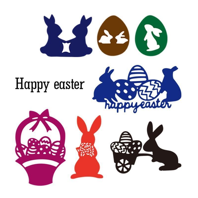 Rabbit Cart Metal Cutting Dies Stencil DIY Scrapbook Album Paper Card Template