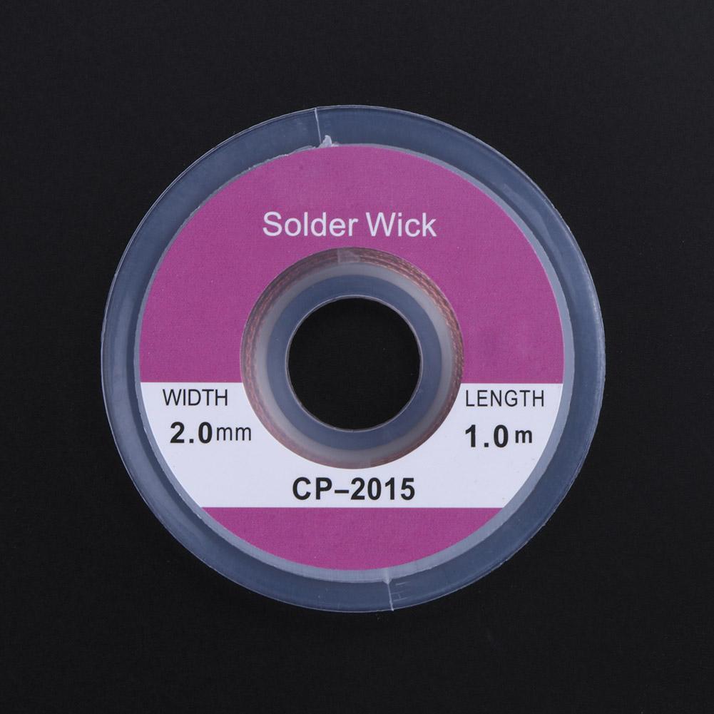 5pcs 1m 2.0mm Desoldering Braid Solder Remover Sucker Flux Wick Cable