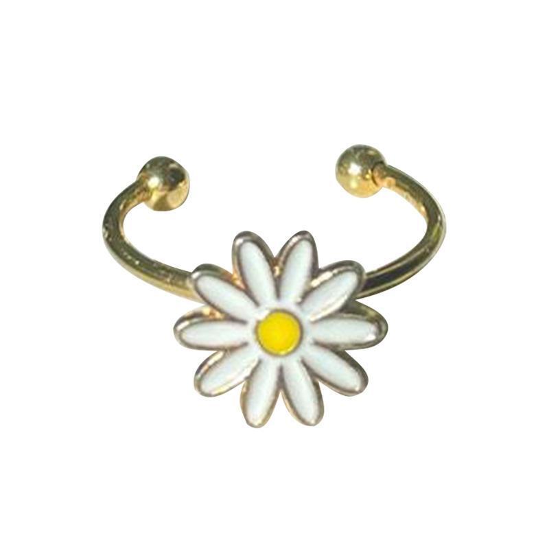 Flower Stress Relieveing Rings Anti Anxiety Daisy Spinning Ring Luxury Rings