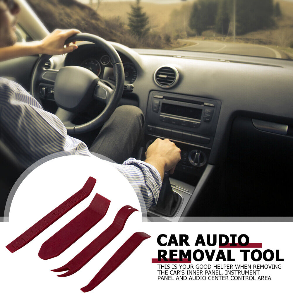 4pcs Car Door Clip Panel DIY Audio Video Dashboard Dismantle Kits Pry Tool