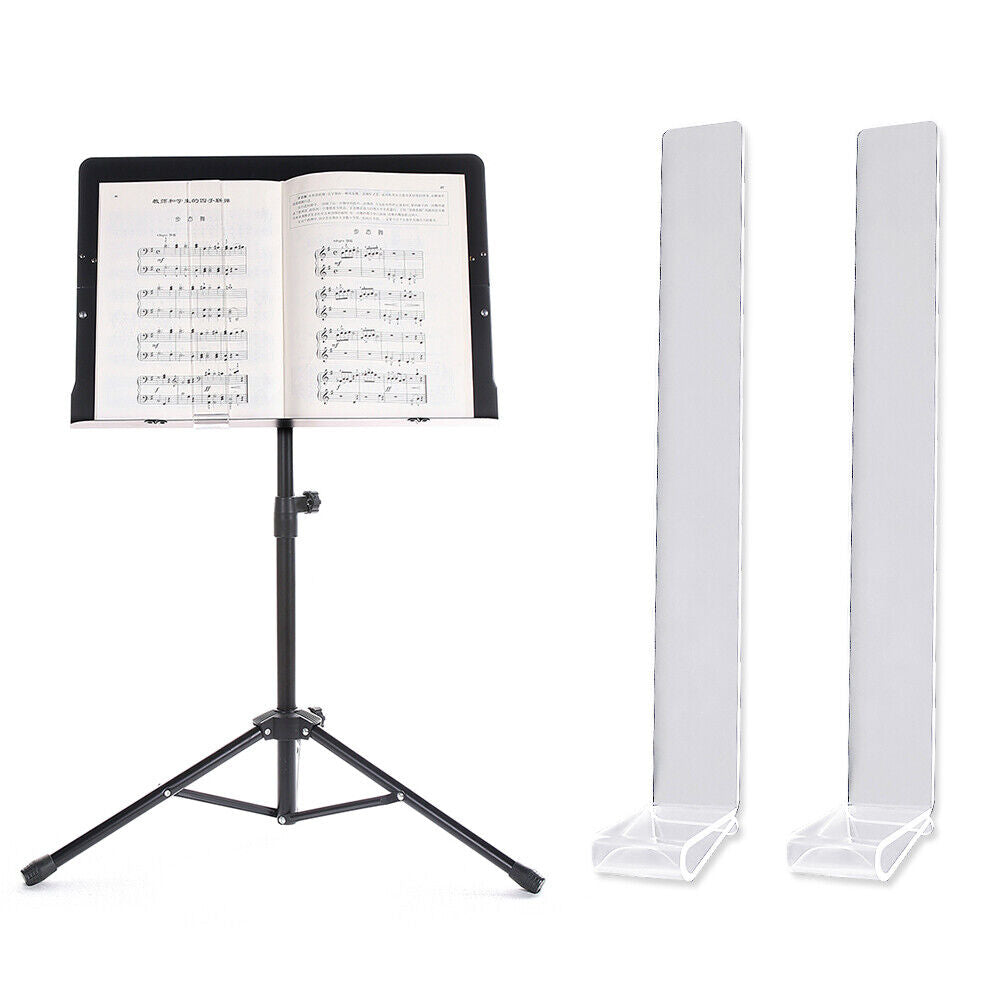 2x Music Book Sheet Clip Holder for Guitar Piano Violin Musical Instruments