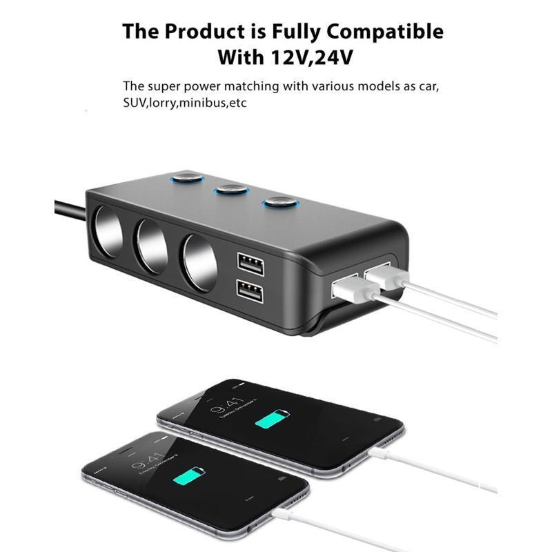 Mini CigaretteLighter USB Charger Quick Charge for12v-24v,Car SUV,Mini Bus
