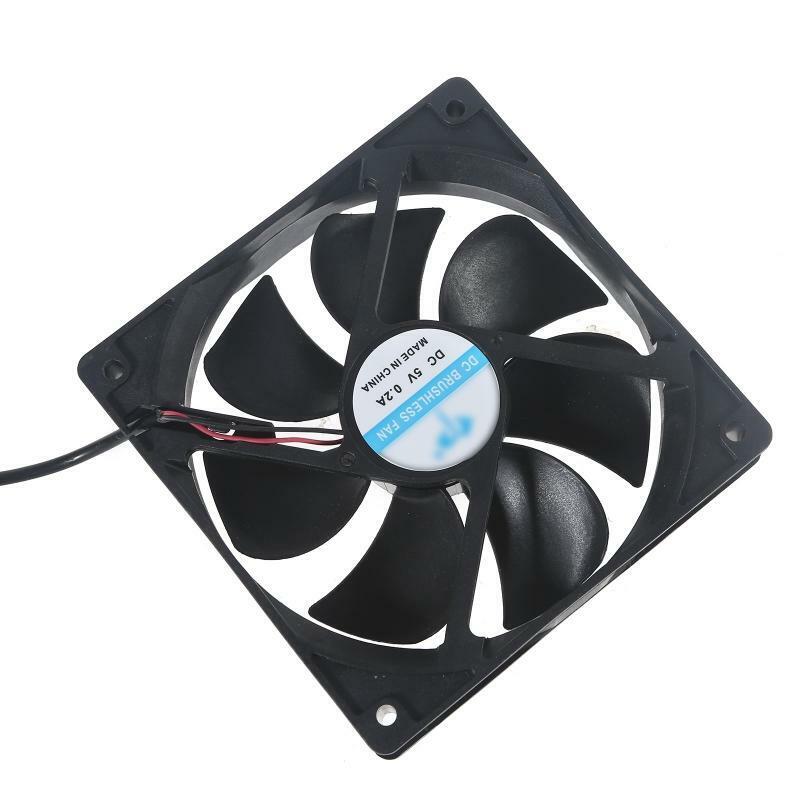 PC CPU Cooling Fan DC 5V USB Power 12cm Cooling Fans for Graphics Card Router PC