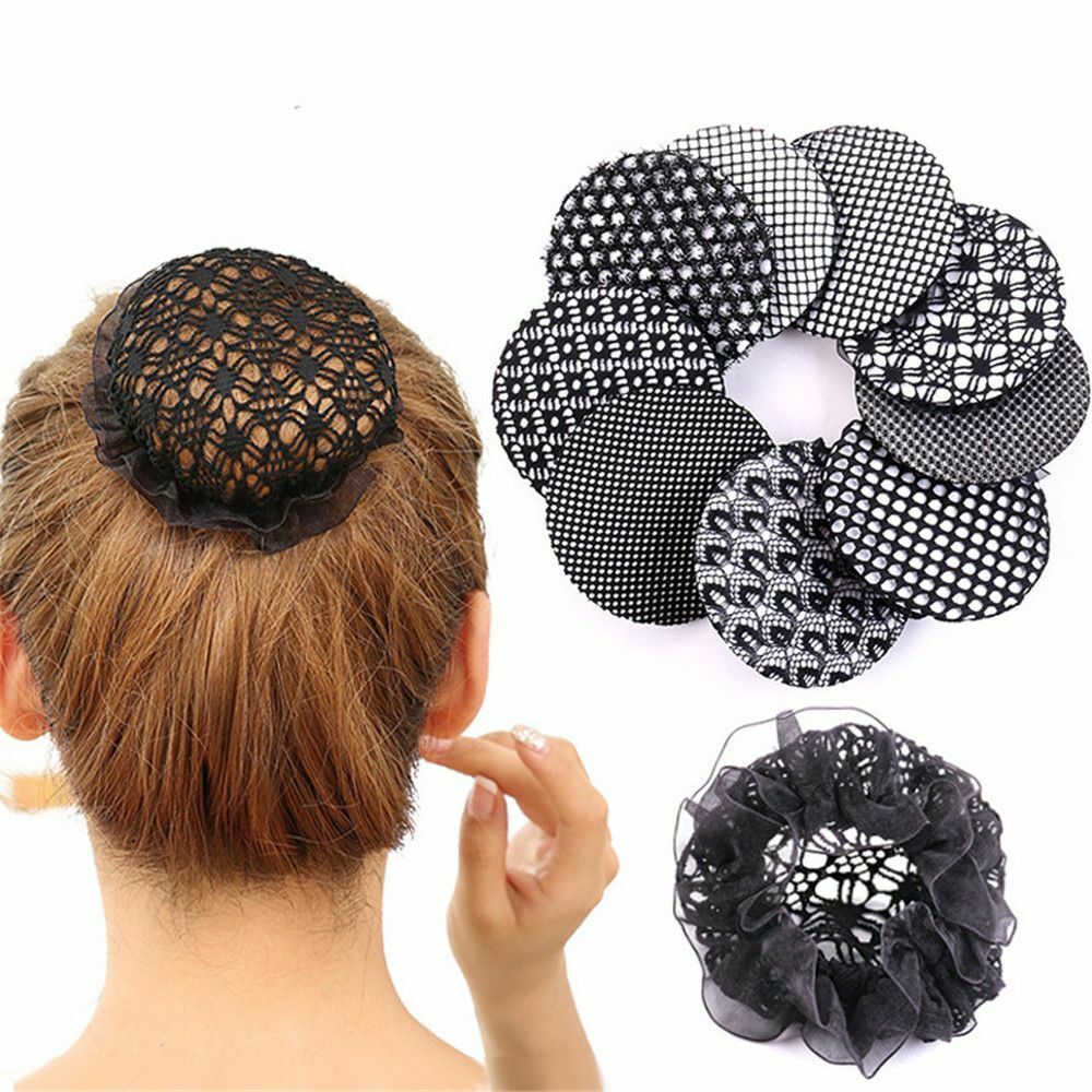 Fashion Elastic Lace Edge Ballet Snood Bun Cover Wig Net Invisible Hair Nets