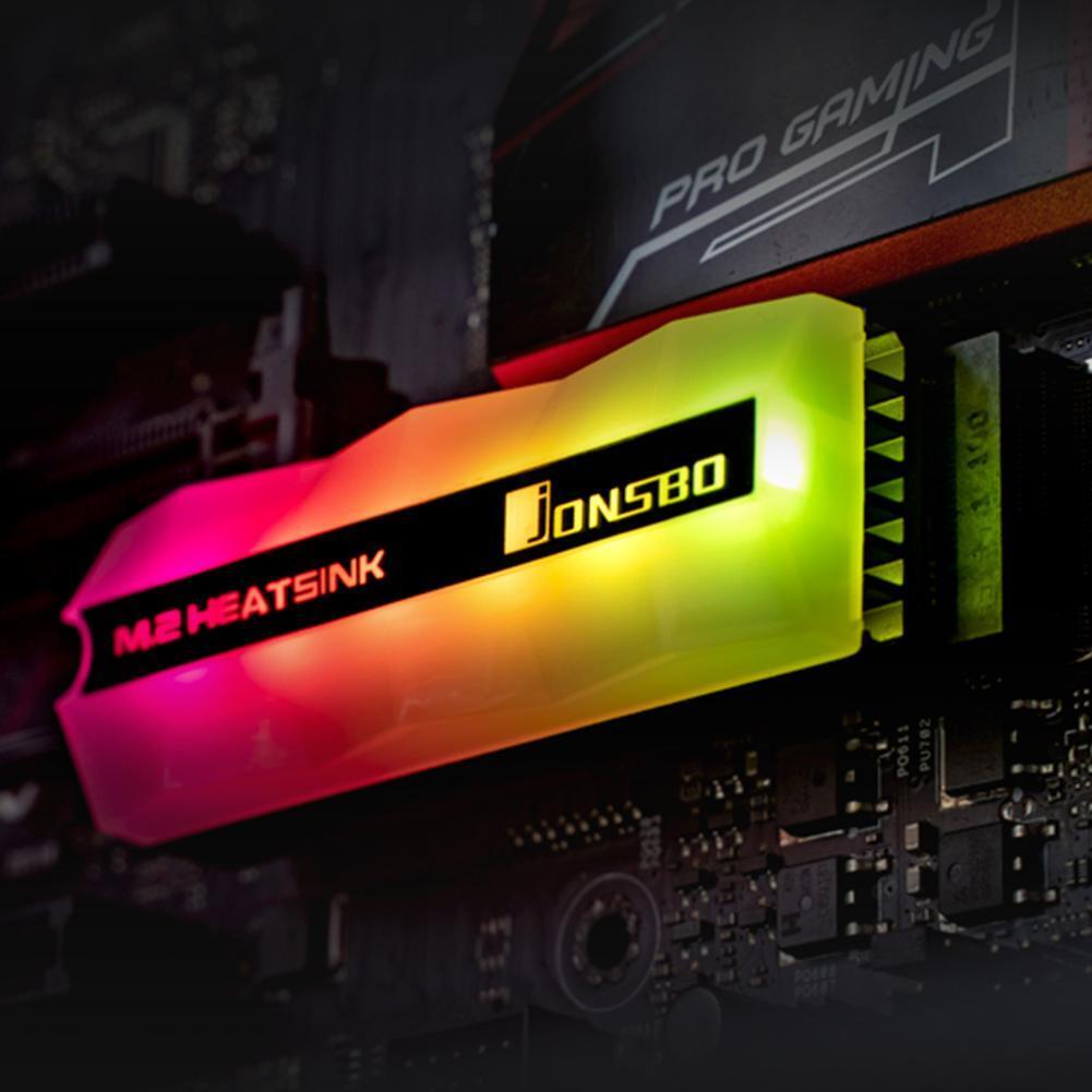 Jonsbo M.2-2 Color Light M.2 SSD Heatsink 5V 3Pin Solid State Drive Cooler