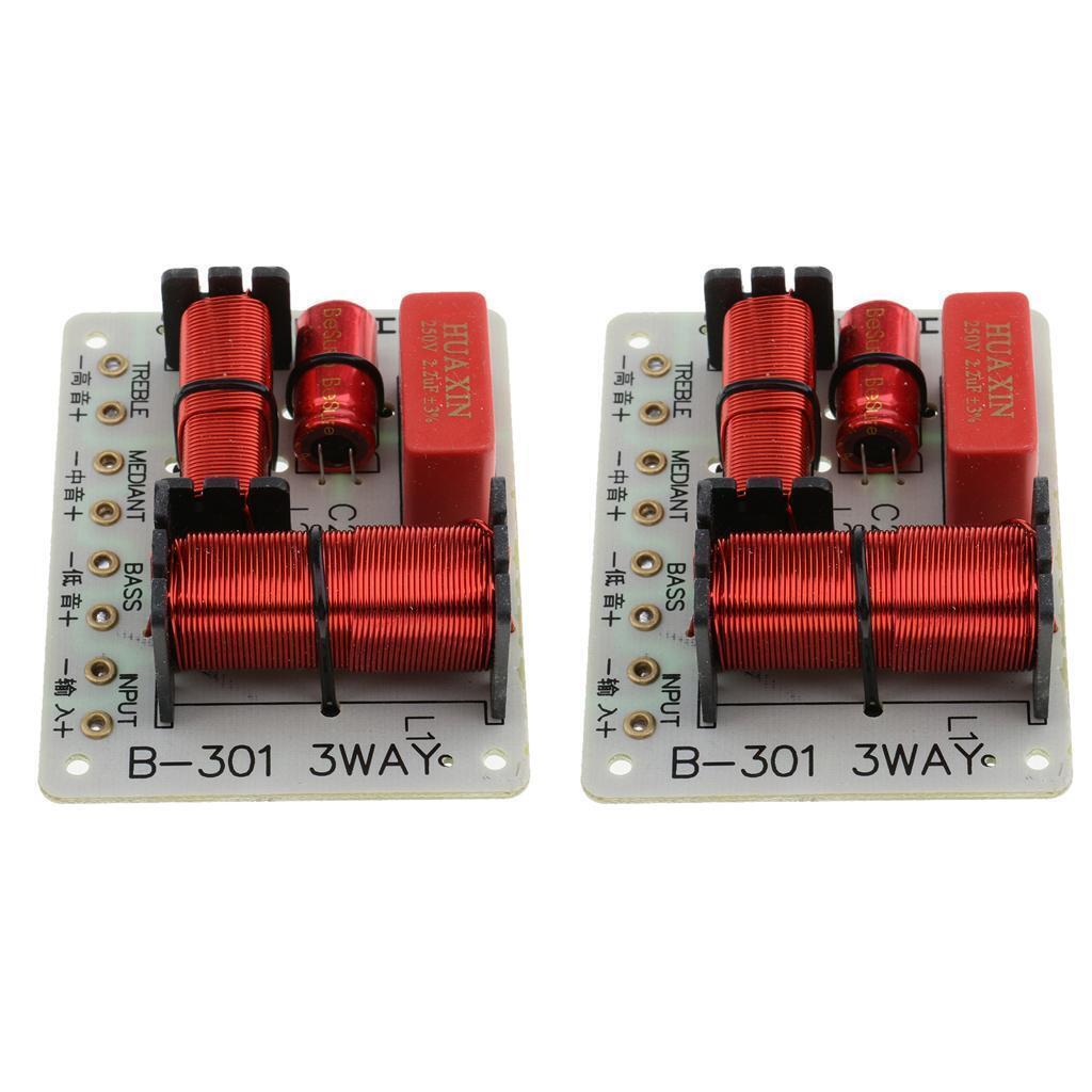 2Pieces 150W 3 Way Frequency Divider Speaker Crossover Filters Board