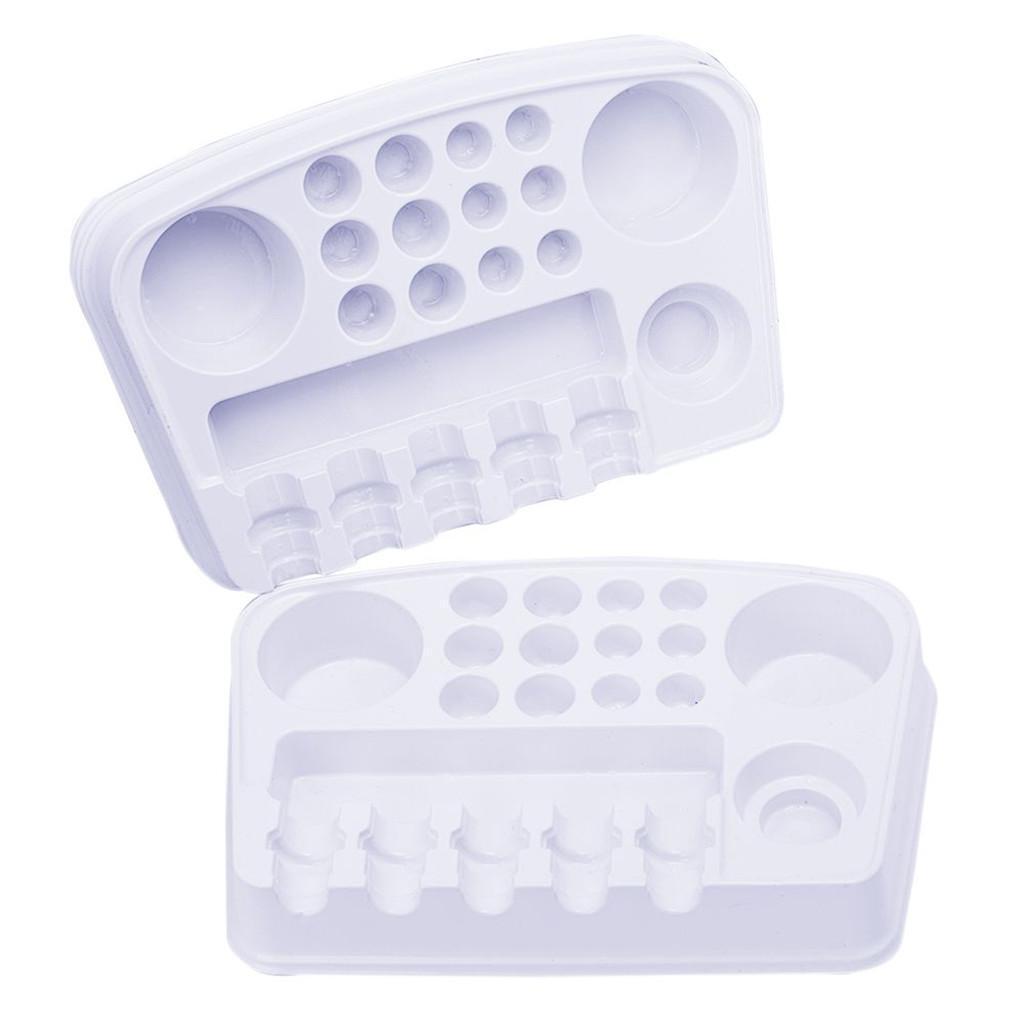 10pcs Tattoo Pigment Ink Cup Holder Stand Plastic Display Eyelash Glue Cup