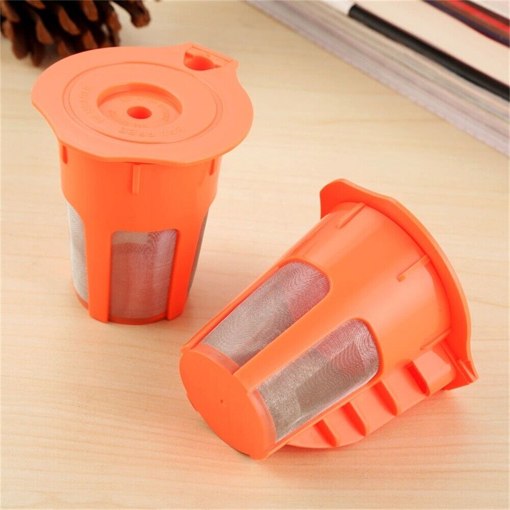 2pcs Refillable Orange K-Carafe Filters For Keurig 2.0 Coffee Maker i Cafilas