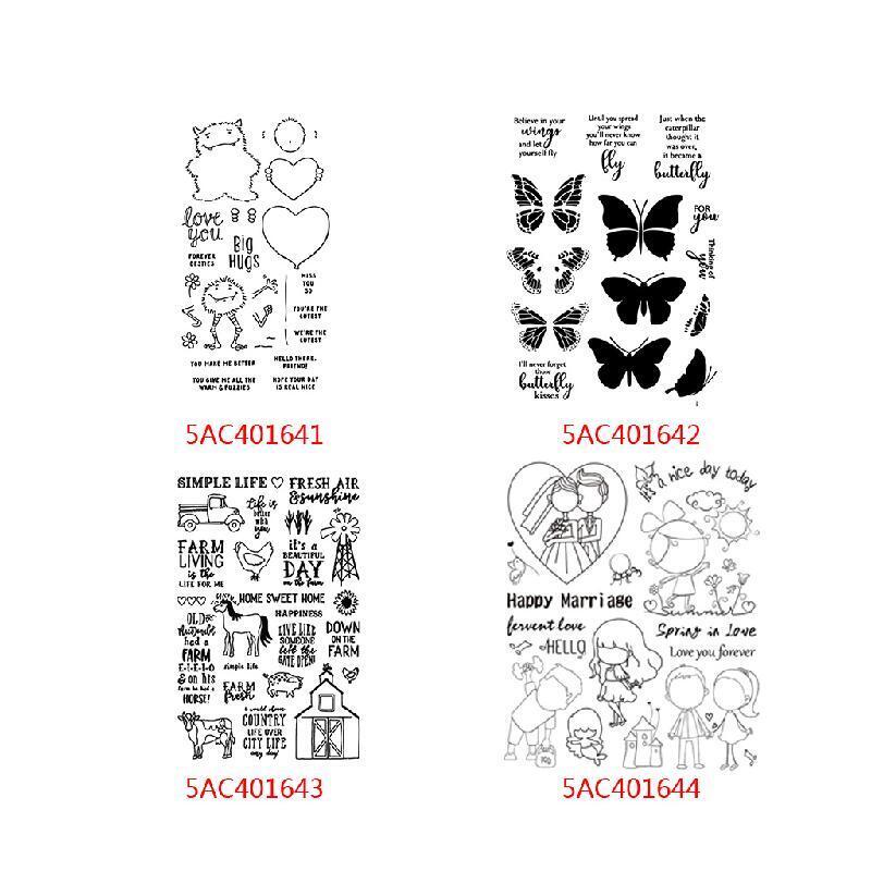 Animal Farm Silicone Clear Seal Stamp DIY Scrapbooking Embossing Photo Album Art