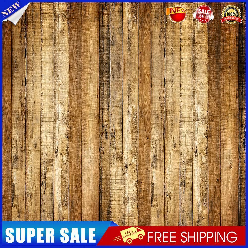 Wooden Board Plank Photography Background Cloth Backdrop Decor (0.6x0.6m B)