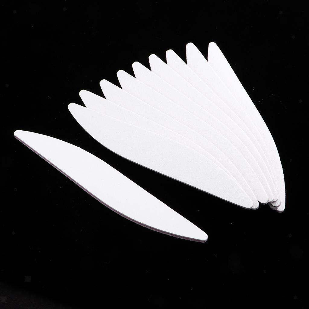10x 100/180 Grit Nail Files Buffers Emery Board Manicure Polishing Sandpaper
