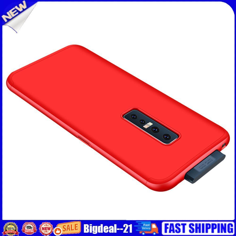 Frosted PC Phone Case for VIVO V17 Pro Shockproof Bumper Back Cover Red