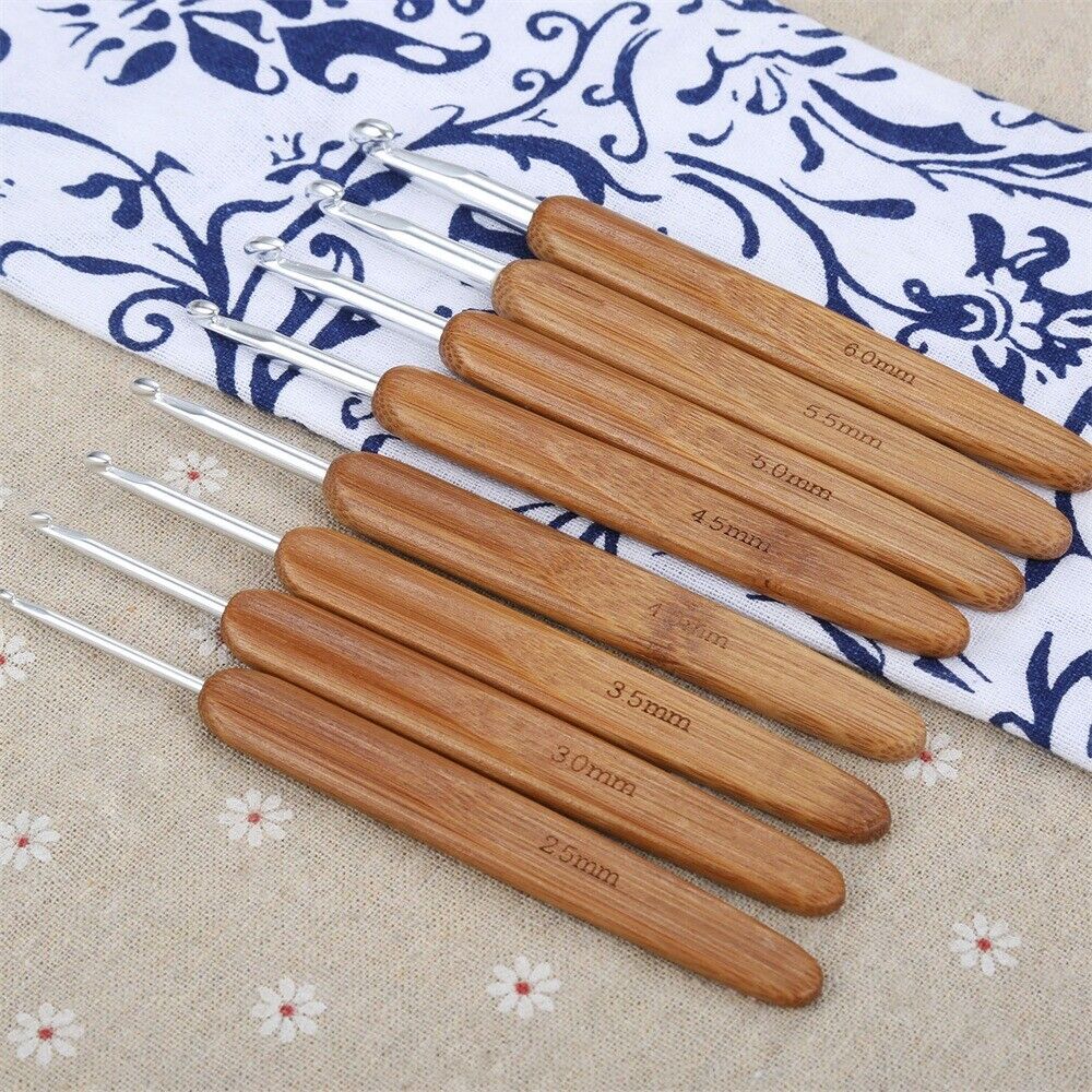 Metal Crochet Hooks Bag Sweater Decoration Knitting Needle Handmade Tools 8pcs