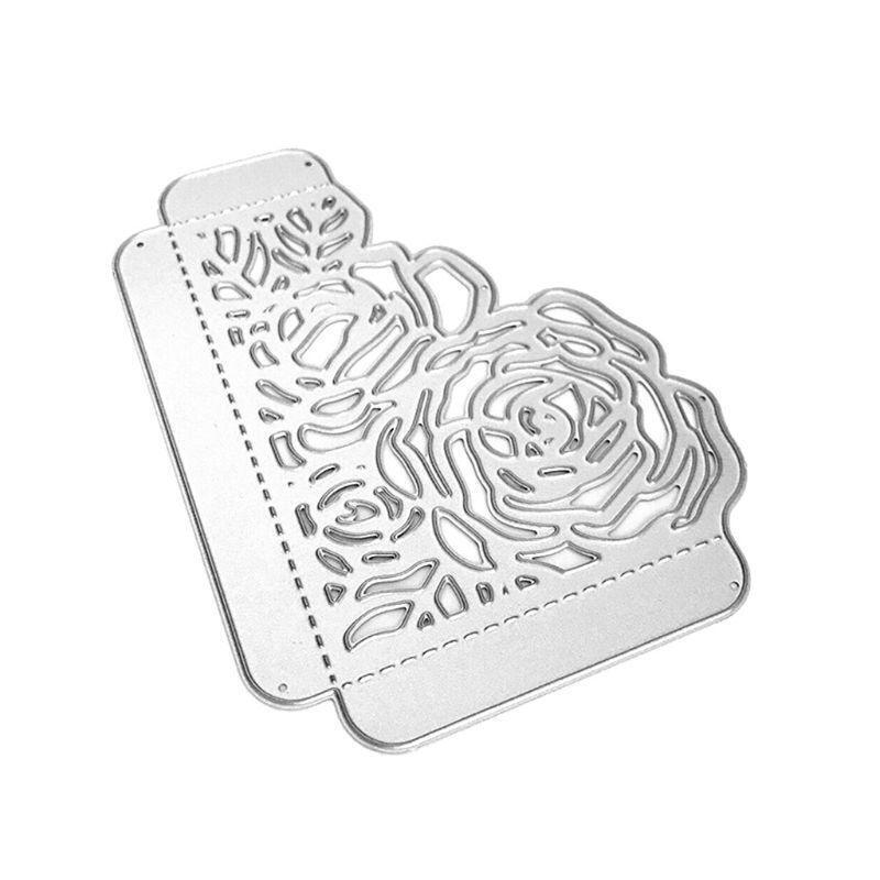 Pretty Rose Flower Metal Cutting Dies Stencil DIY Scrapbooking Album Stamp Paper