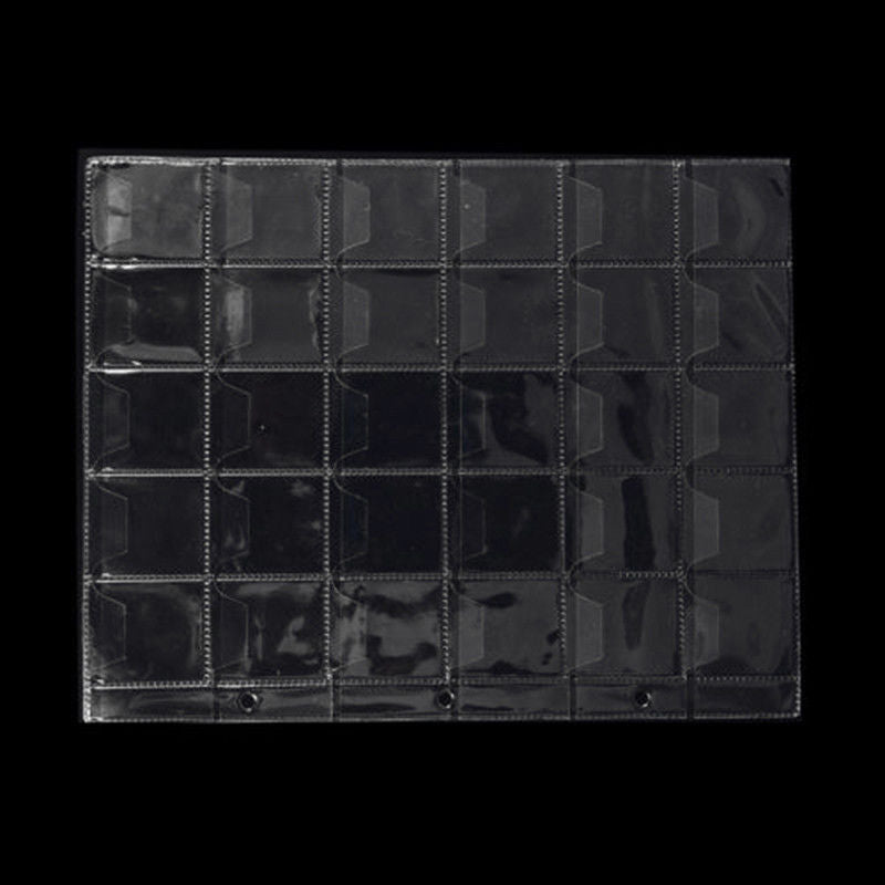 5X 30 Pockets Album Pages Holders Folder For Classic Coin Storage Collection