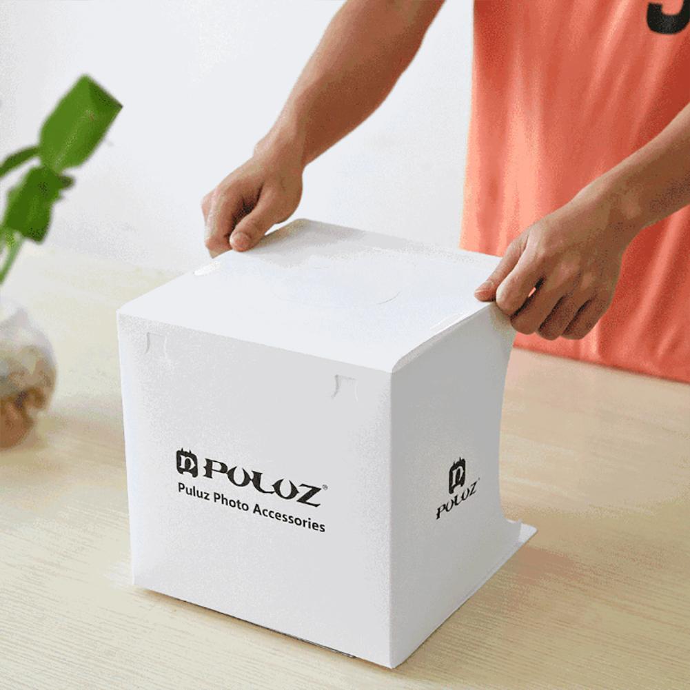 PULUZ Mini Foldable Camera Photo Studio Soft Box LED Photography Light Tent