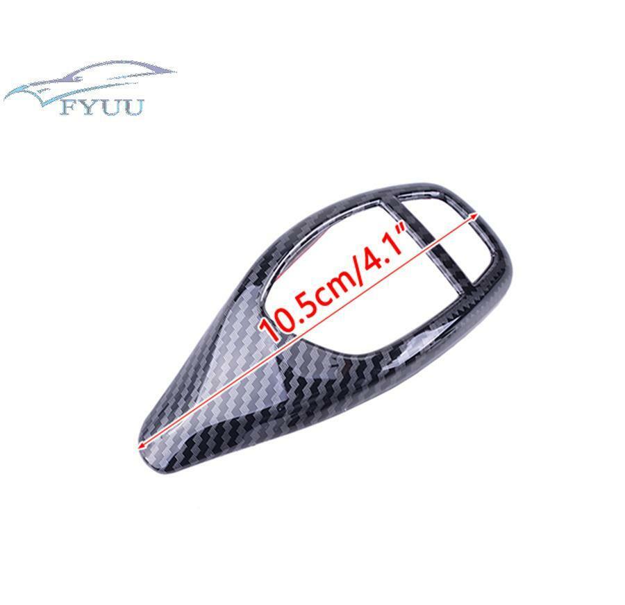Carbon Fiber Look Car Gear Shift Knob Trim Cover ABS For BMW 1 2 3 4 5 6 Series