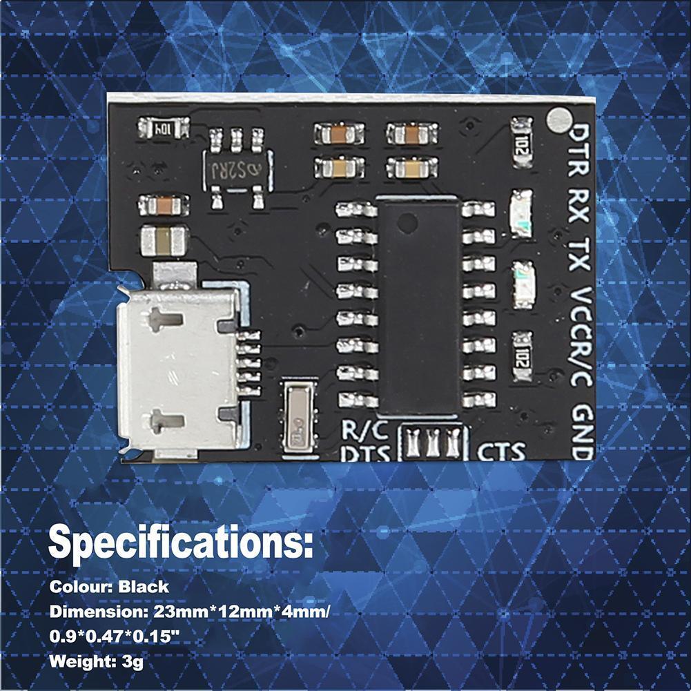 For WEMOS Mini Breakout 5V 3.3V CH340G USB to Serial Adapter Module Board