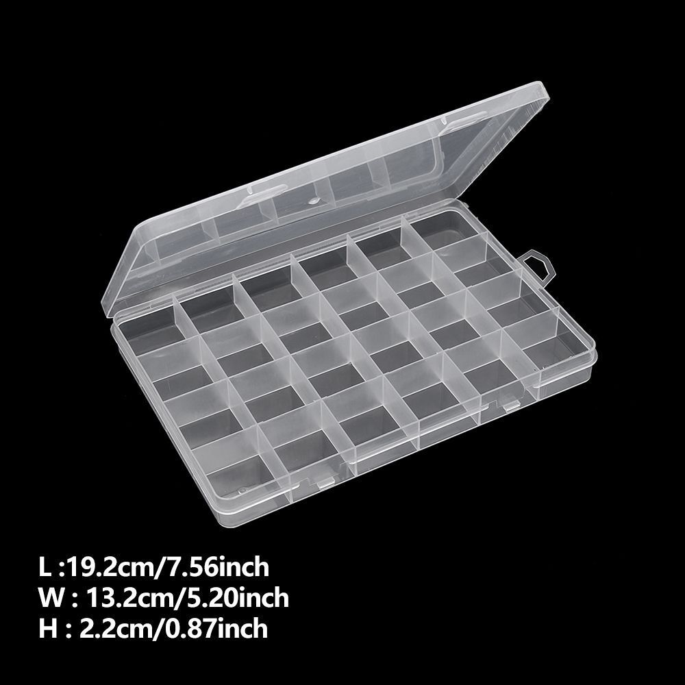 Compartment Beads Container Storage Case Earring Boxes Jewelry Storage Box