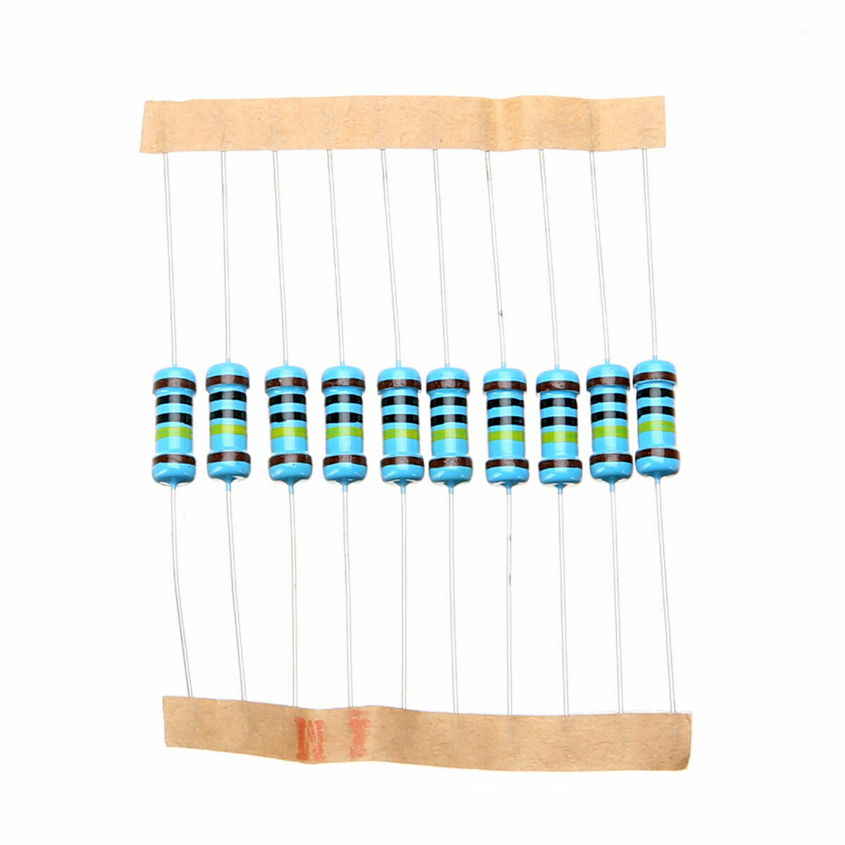 500pcs    1% 1ohm~1M 1W Metal Film Resistors Resistance Assortment Kit 50 Values