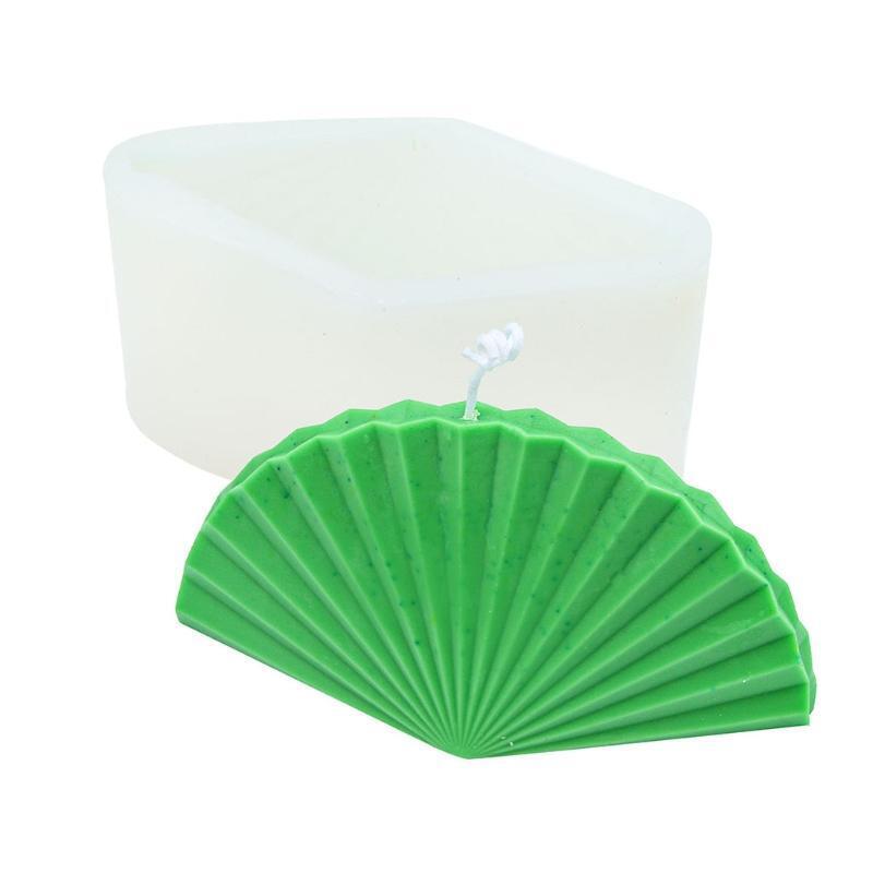 Fan-shaped Candle Moulds Soap Moulds Aromatherapy Moulds Gypsum Ornaments Moulds