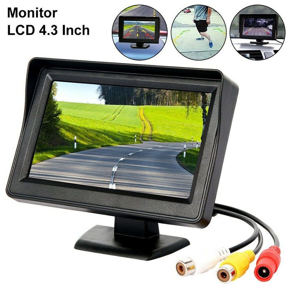 4.3" Car Monitor LCD Desktop High-definition Display Parking Backup Camera