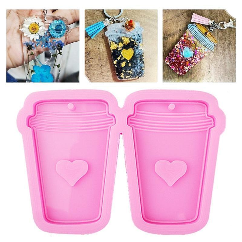 Handmade 6 Coffee Cups Earrings Eardrop Danglers Silicone Mould DIY Crafts Mould