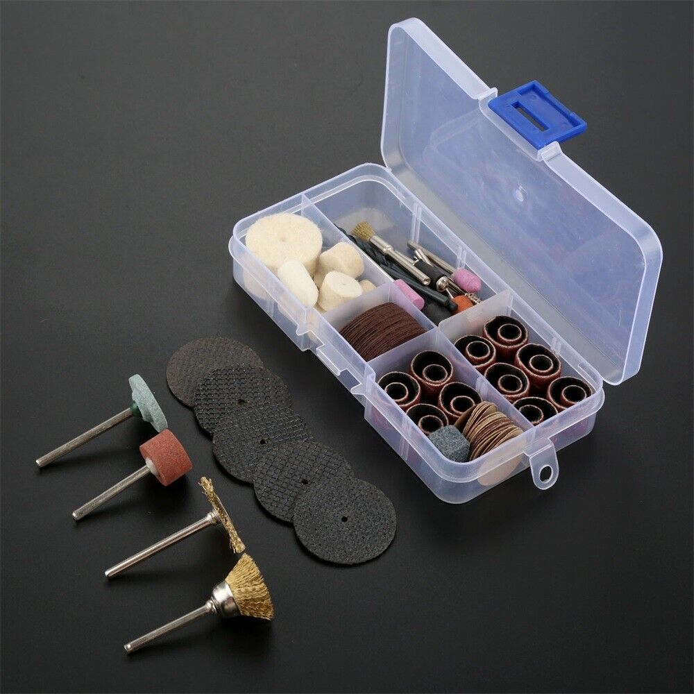 106Pcs /Set Polishing Grinding Buffing Tools Set Kit in Box for Metal Jade Glass