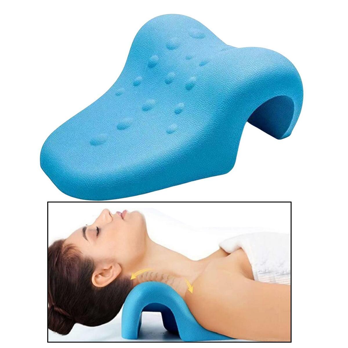 Cervical Traction  Durable Chiropractic Pillow with Massage