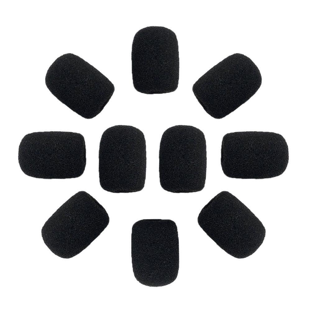 10pcs 30mm Soft Elastic Sponge Microphone Head Cover for Headset Sleeve Mic