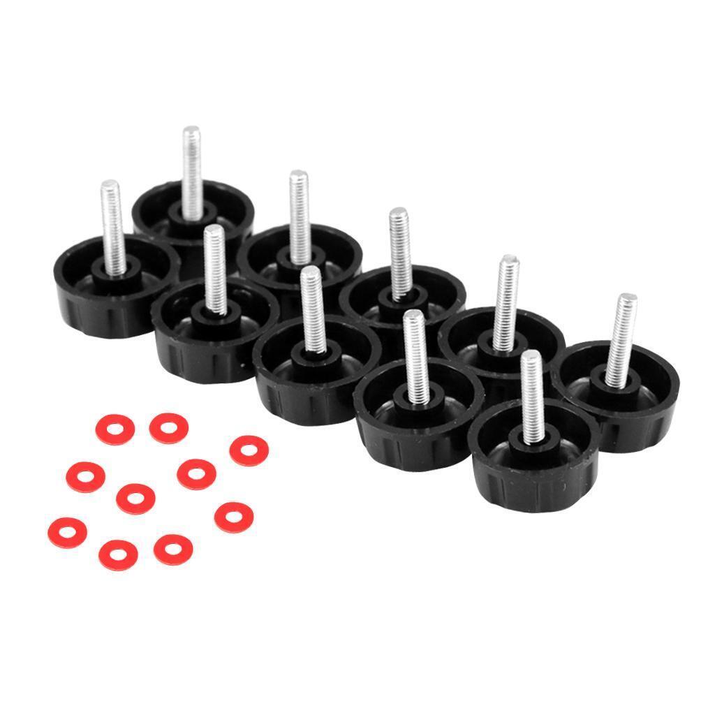 10x Spare Screws Nuts for Fishing  Reel Knob Power Handle Grip 2mm