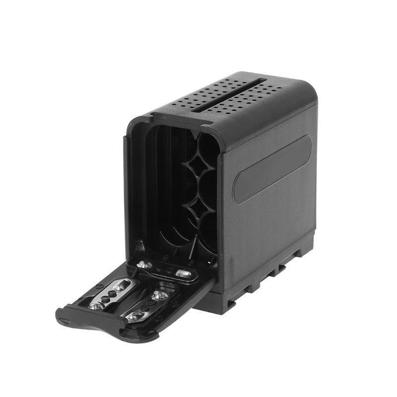 BB-6 6pcs AA Battery Case Pack Battery Holder Power as NP-F NP-970 Series For /
