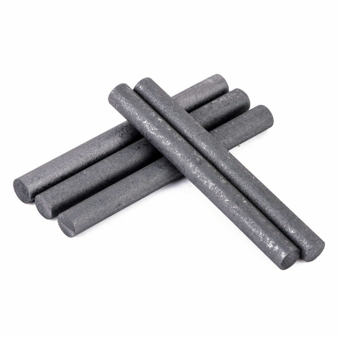5Pc 10MM 99.99% Graphite Electrode Cylinder Rods Carbon Stirring Bar For Melting