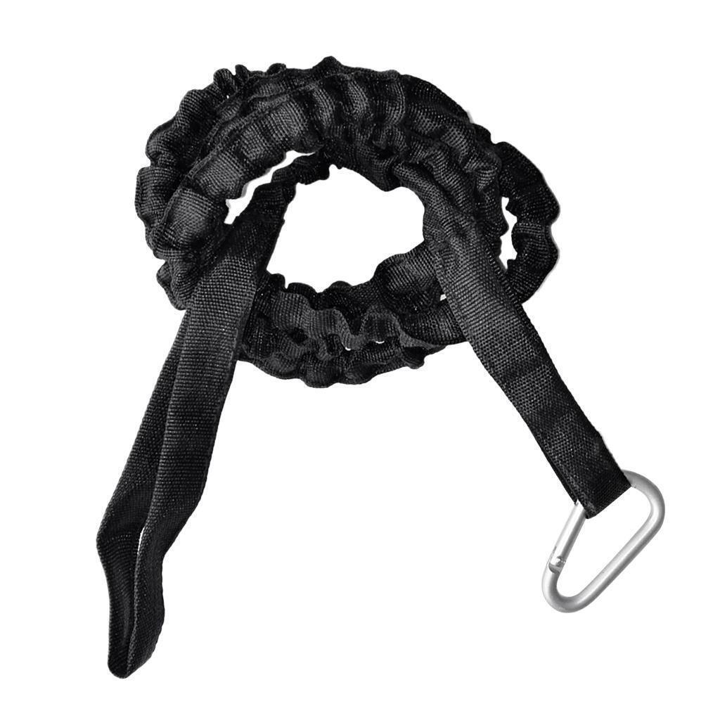 Deluxe 61" Kayak Paddle Leash Safety Rod Leash Fishing Rod Lanyard Carabiner