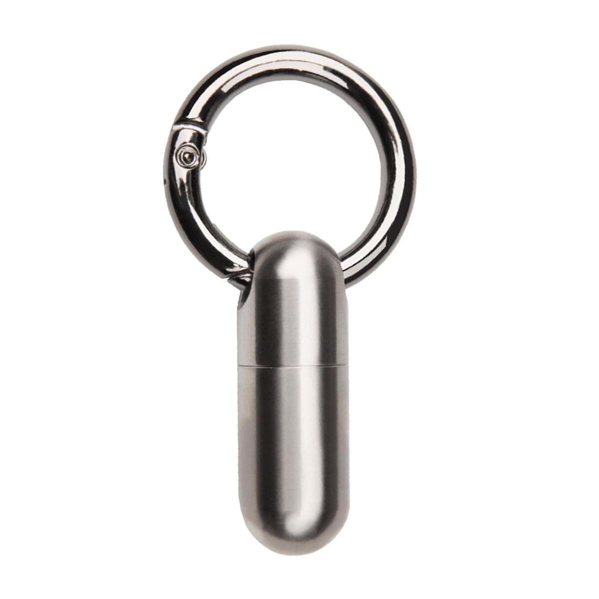 4Pcs Waterproof Pill Container Keychain Holders Bottle Container Titanium