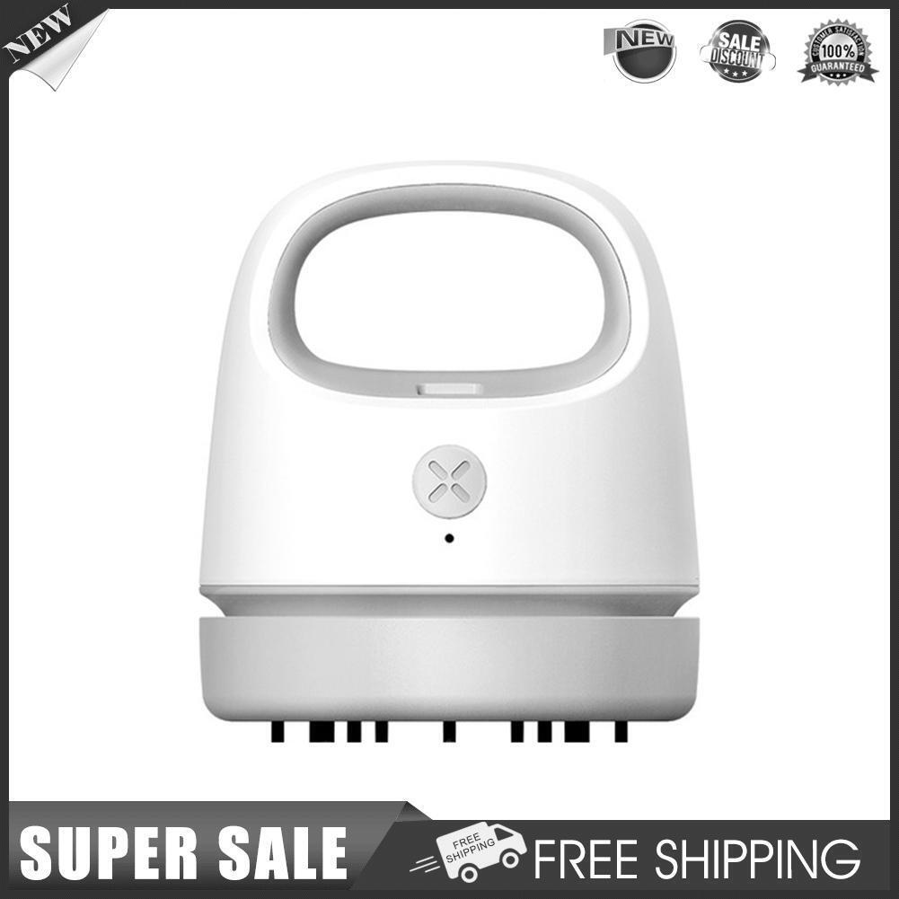 Desktop Vacuum Cleaner Hair Dust Collector for Computer Keyboard (Grey)